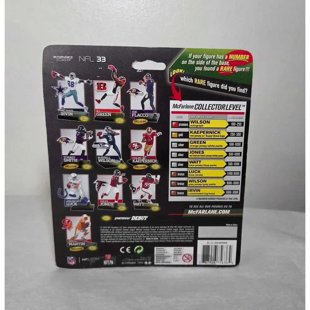 McFarlane Sports Picks Colin Kaepernick White Jersey SF 49ers 2013 Brand New